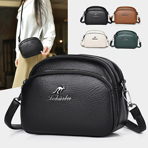 { PACK OF 2 } Women Multi-Pocket Lightweight Crossbody Bag Large Capacity Bag