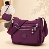 { Pack 2} Regular Women's Sling Crossbody Bag –Multi-Pocket Nylon Shoulder Water-Resistant Bag