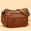 💐(Pack Of 2 ) 🔥🎁Women's Soft PU Crossbody Bag – Multiple Pockets for Perfect Organization 👜