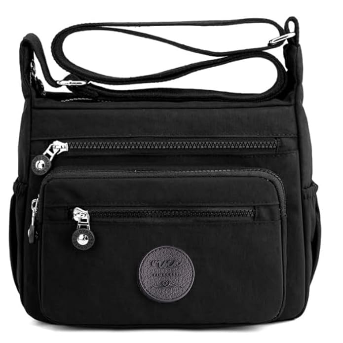 Women's Multi-Pocket Water-Resistant Crossbody Sling Bag { BUY 1 GET 1 – }