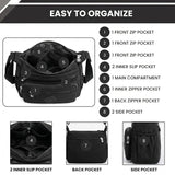 Women's Multi-Pocket Water-Resistant Crossbody Sling Bag { BUY 1 GET 1 – }