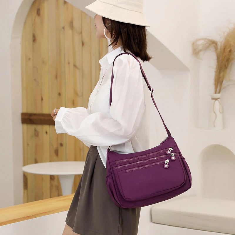 BUY 1 GET 1 Lightweight Crossbody Bag –Multi-Pocket Nylon Shoulder Water-Resistant Bag