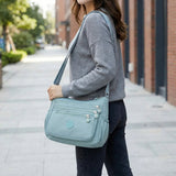 { Pack 2} Regular Women's Sling Crossbody Bag –Multi-Pocket Nylon Shoulder Water-Resistant Bag
