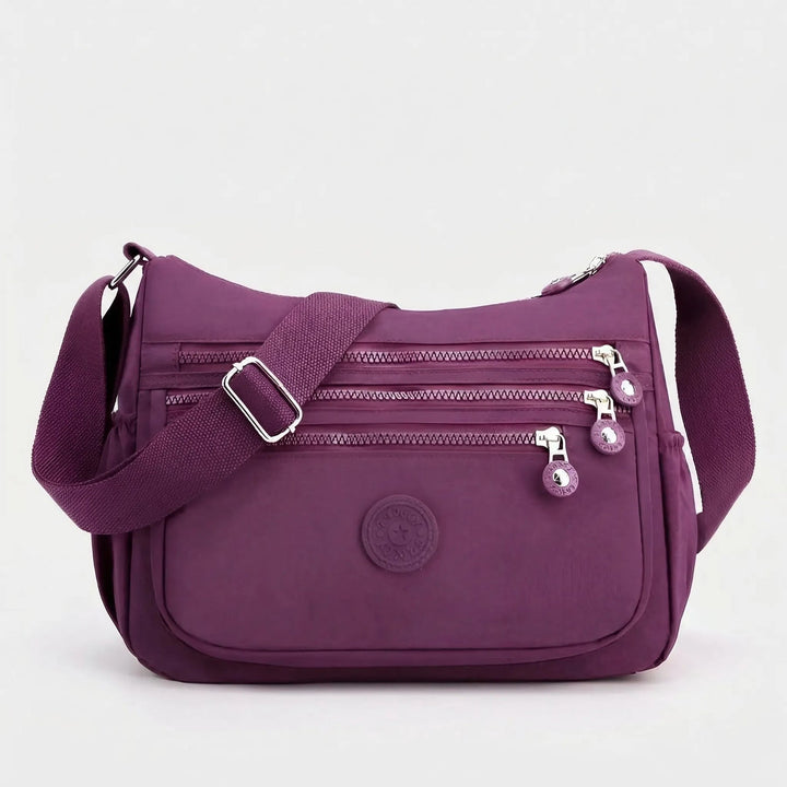 { Pack 2} Regular Women's Sling Crossbody Bag –Multi-Pocket Nylon Shoulder Water-Resistant Bag
