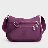 { Pack 2} Regular Women's Sling Crossbody Bag –Multi-Pocket Nylon Shoulder Water-Resistant Bag