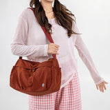 { Pack 2 } All-Purpose Lightweight Nylon Fabric Women Shoulder Bag with Large Capacity