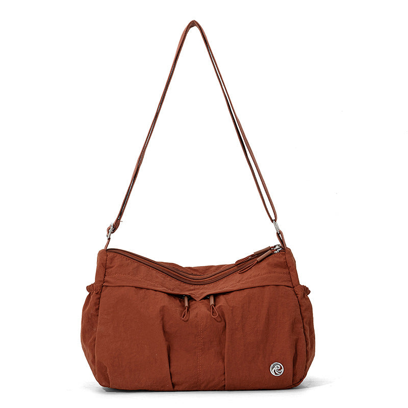 { Pack 2 } All-Purpose Lightweight Nylon Fabric Women Shoulder Bag with Large Capacity