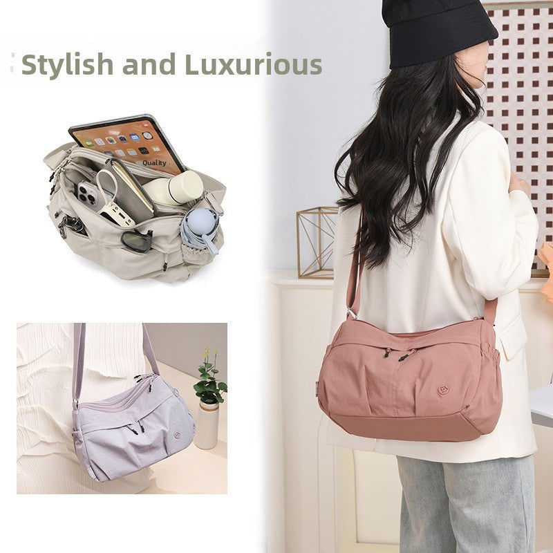 Minimalist Nylon Shoulder Bag Street Style Travel Small Square Bag { Pack 2 }