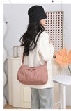 Minimalist Nylon Shoulder Bag Street Style Travel Small Square Bag { Pack 2 }