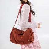 { Pack 2 } All-Purpose Lightweight Nylon Fabric Women Shoulder Bag with Large Capacity