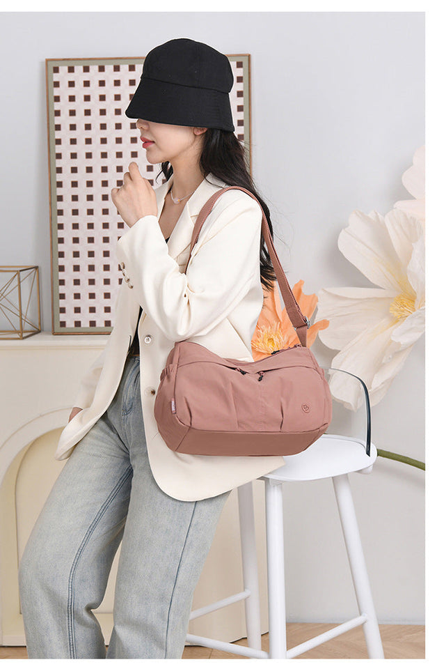 Minimalist Nylon Shoulder Bag Street Style Travel Small Square Bag { Pack 2 }