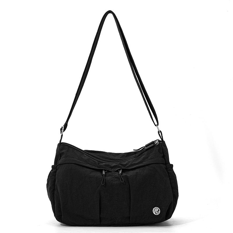 { Pack 2 } All-Purpose Lightweight Nylon Fabric Women Shoulder Bag with Large Capacity