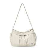 { Pack 2 } All-Purpose Lightweight Nylon Fabric Women Shoulder Bag with Large Capacity