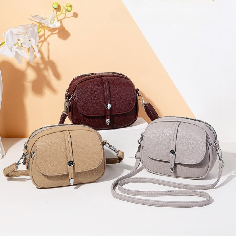 { Pack of 2} Women Solid Color Lightweight The Shoulder & Crossbody Bag