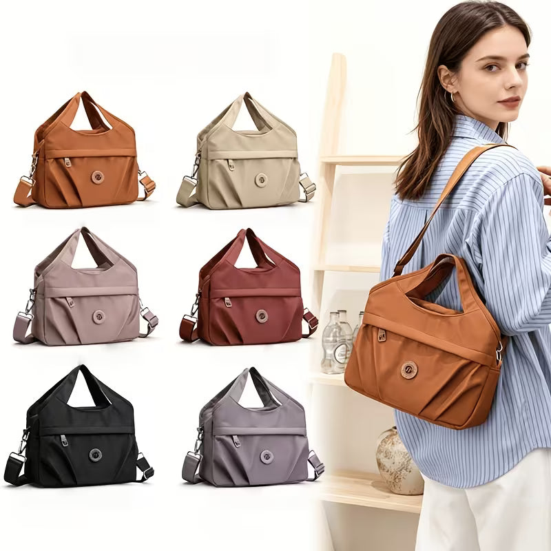 (BUY 1 GET 1 FREE)Women Top-handle Lightweight Nylon Washable 3-in-1 Handbag Shoulder Bag