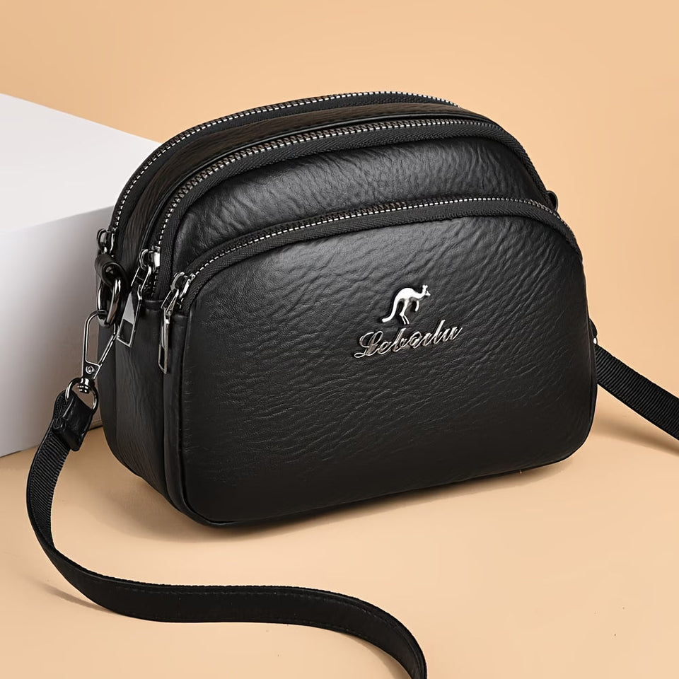 { PACK OF 2 } Women Multi-Pocket Lightweight Crossbody Bag Large Capacity Bag