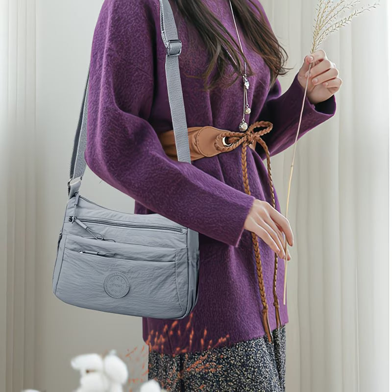 New Durable Nylon Fabric Multi-Pocket Adjustable Shoulder Crossbody Bag { Pack 2 }