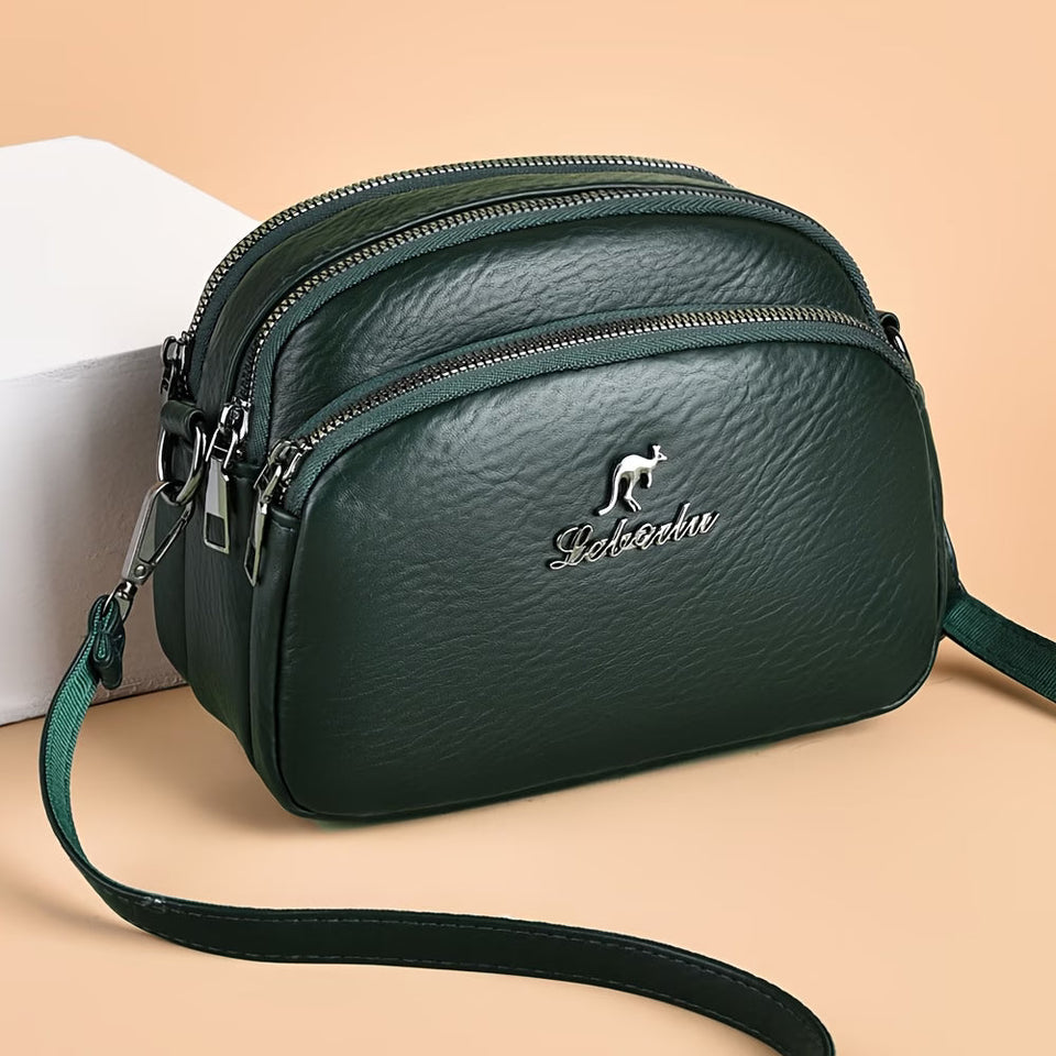 { PACK OF 2 } Women Multi-Pocket Lightweight Crossbody Bag Large Capacity Bag