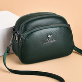 { PACK OF 2 } Women Multi-Pocket Lightweight Crossbody Bag Large Capacity Bag