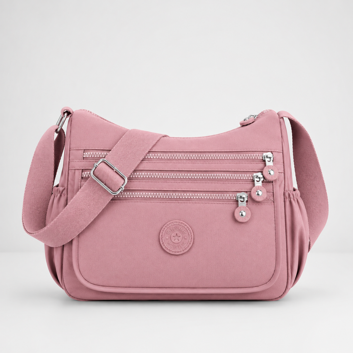 { Pack 2} Regular Women's Sling Crossbody Bag –Multi-Pocket Nylon Shoulder Water-Resistant Bag