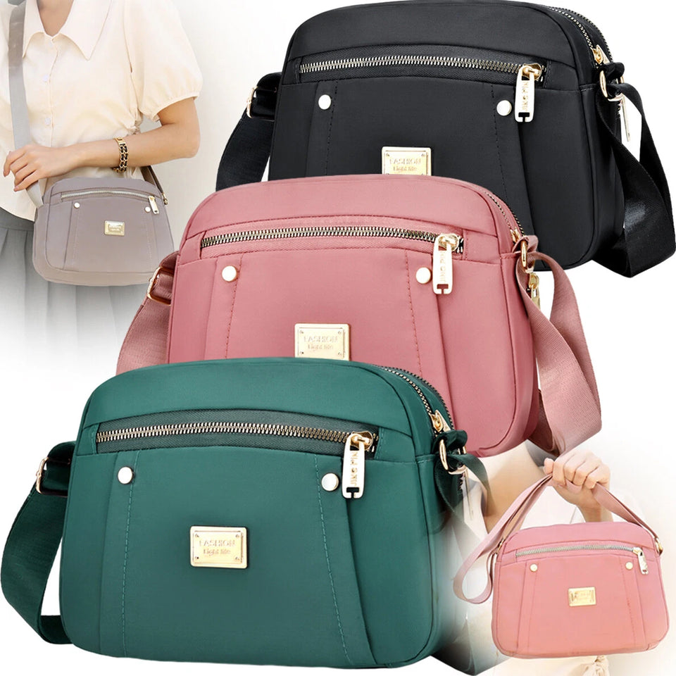 (Pack OF 2)Casual Lightweight Nylon Crossbody Bag for Women